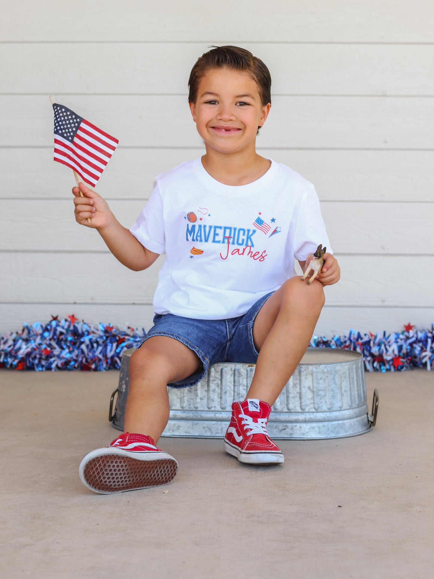 Take Me Out To The Ballgame Personalized Kids Graphic Tee  | Multiple Colorways