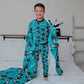 Don't Hang Up Halloween Long Sleeve Jersey Jams – Two-Piece Loungewear Set