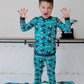 Don't Hang Up Halloween Long Sleeve Jersey Jams – Two-Piece Loungewear Set