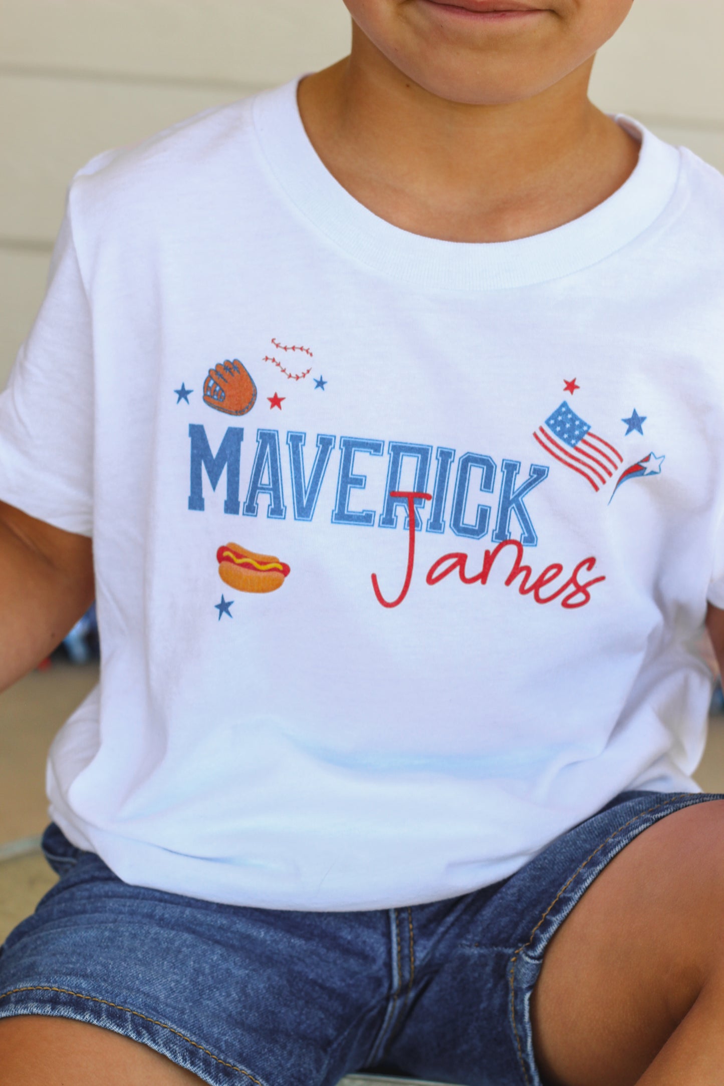 Take Me Out To The Ballgame Personalized Kids Graphic Tee  | Multiple Colorways