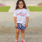 All American Boy Kids Graphic Tee  | White