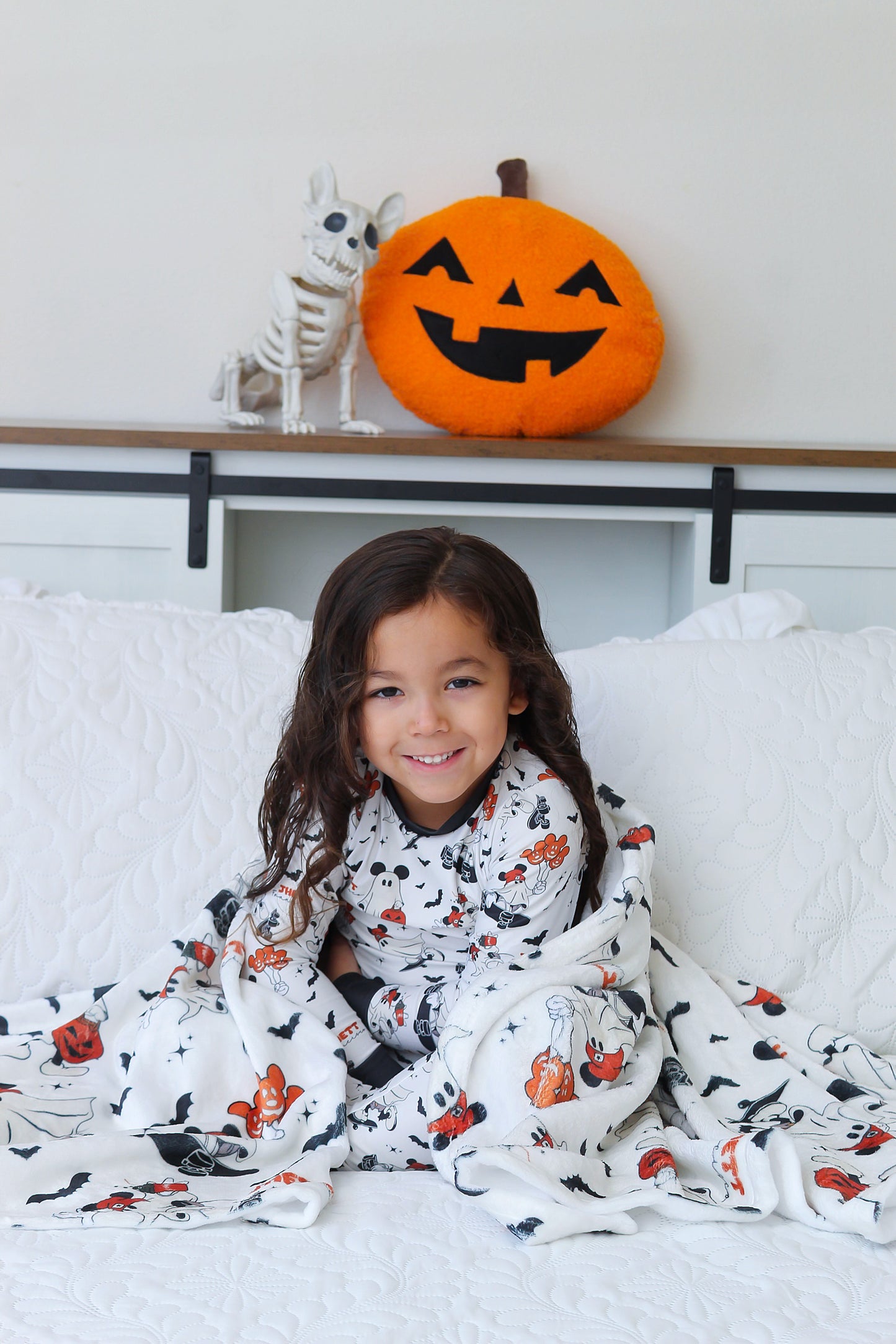 Boo Crew Halloween Long Sleeve Jersey Jams – Two-Piece Loungewear Set