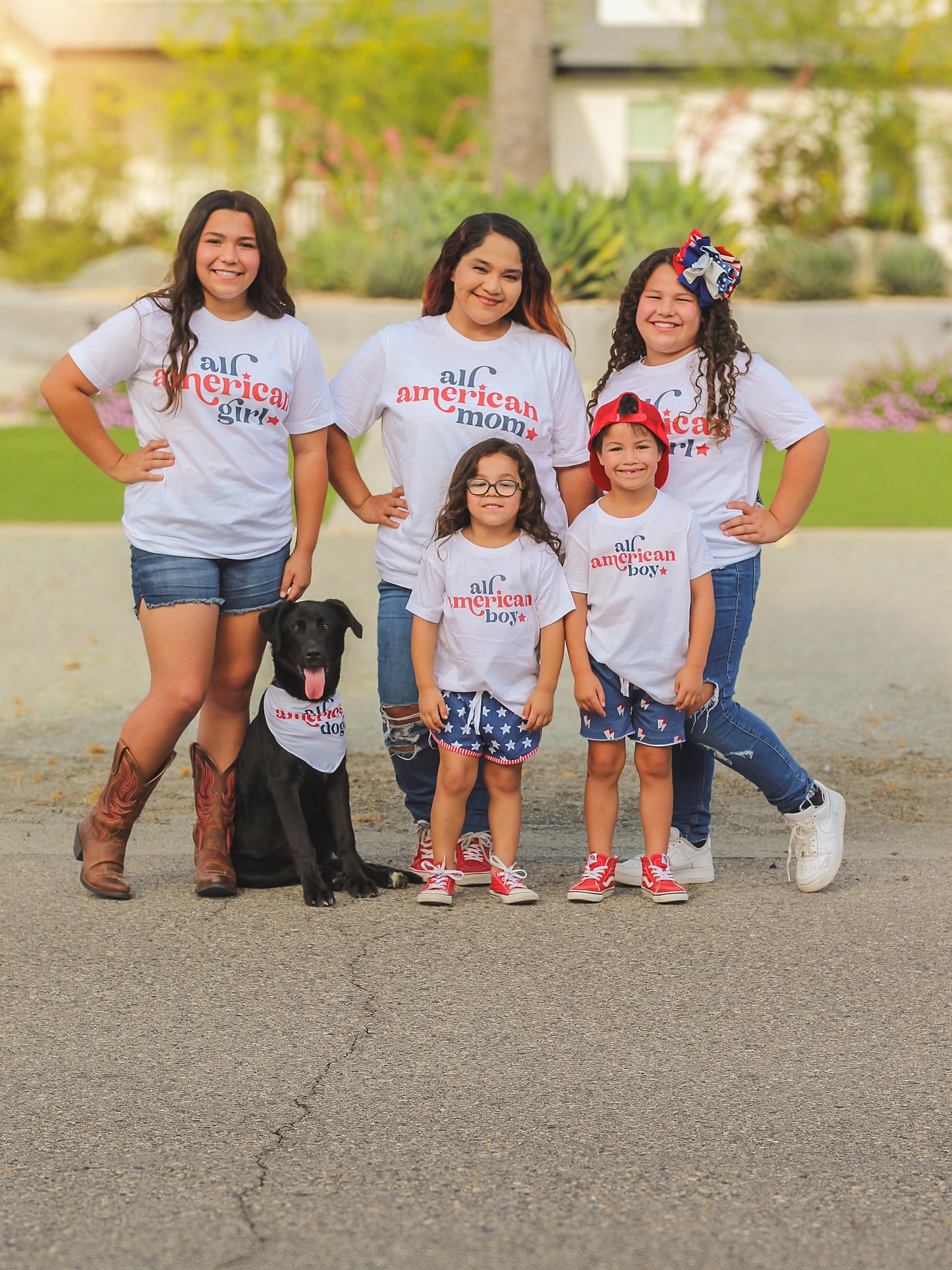 All American Girl Women's Graphic Tee | White