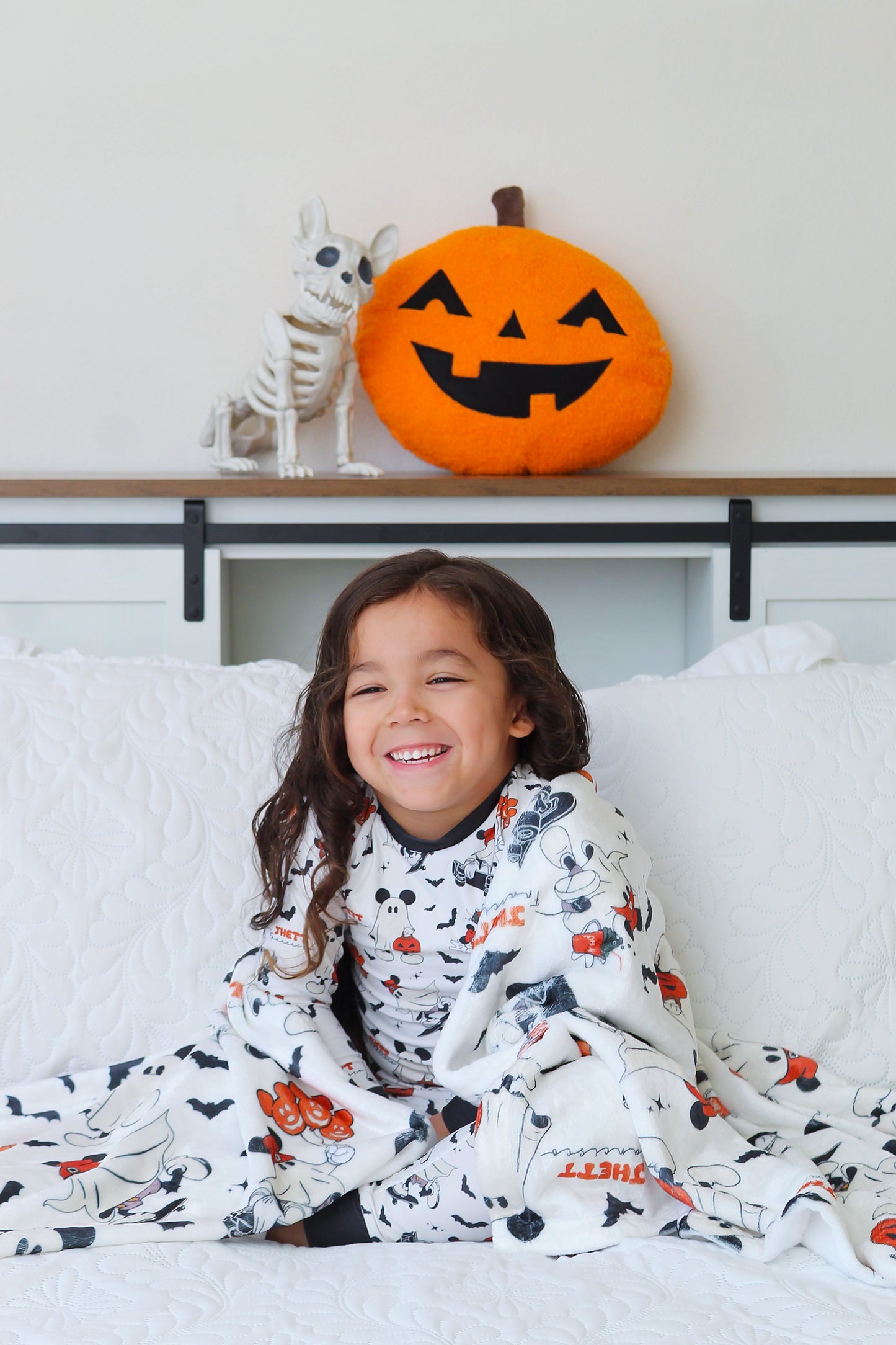 Boo Crew Halloween Long Sleeve Jersey Jams – Two-Piece Loungewear Set