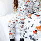 Boo Crew Halloween Long Sleeve Jersey Jams – Two-Piece Loungewear Set