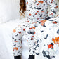 Boo Crew Halloween Long Sleeve Jersey Jams – Two-Piece Loungewear Set
