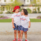 All American Boy Kids Graphic Tee  | White