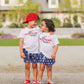 All American Boy Kids Graphic Tee  | White