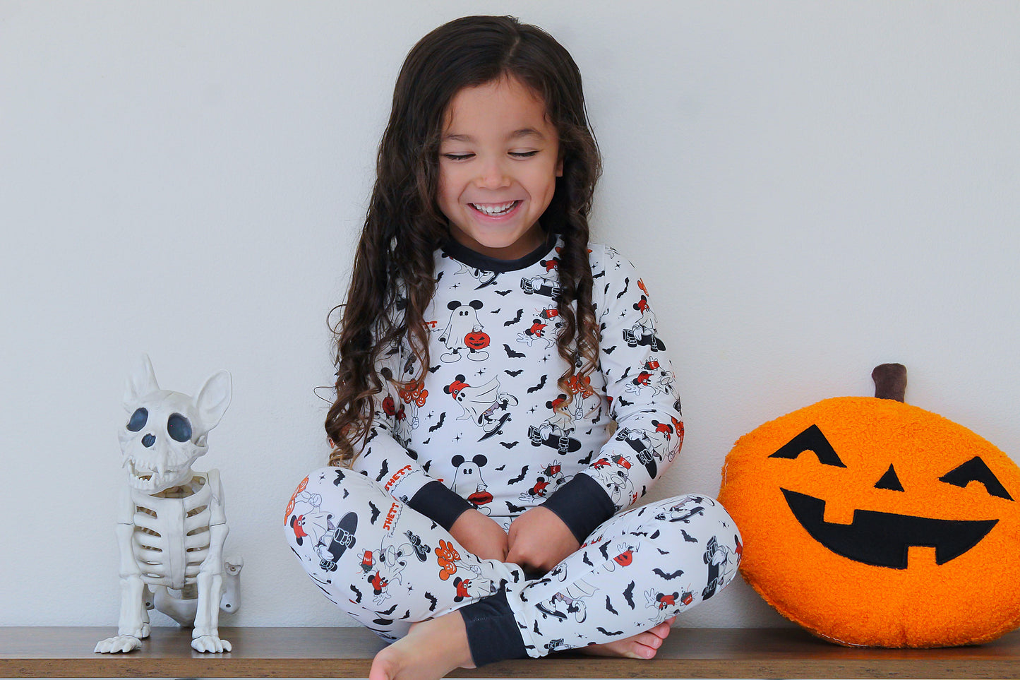 Boo Crew Halloween Long Sleeve Jersey Jams – Two-Piece Loungewear Set