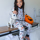 Boo Crew Halloween Long Sleeve Jersey Jams – Two-Piece Loungewear Set