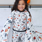 Boo Crew Halloween Long Sleeve Jersey Jams – Two-Piece Loungewear Set