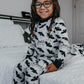 Feelin Batty Halloween Long Sleeve Jersey Jams – Two-Piece Loungewear Set