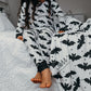 Feelin Batty Halloween Long Sleeve Jersey Jams – Two-Piece Loungewear Set