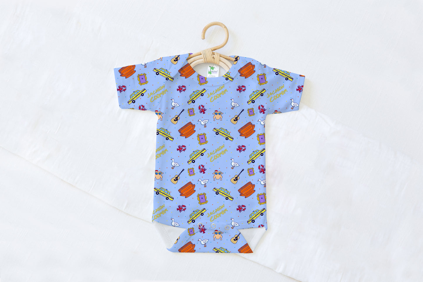 Besties Personalized Name Baby Bodysuit