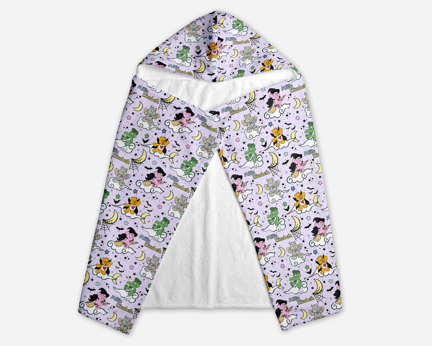 Scare Bears Halloween Personalized Hooded Towel