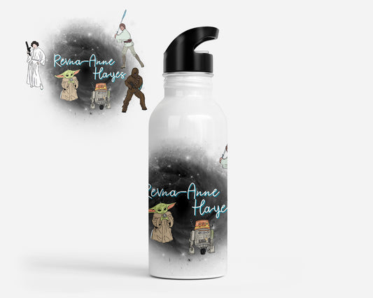 Galactic Dreams Personalized Kids Water Bottle