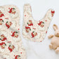 Old Saint Nick Christmas Personalized Burp Cloth & Bib