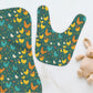 Cluck & Bloom Personalized Burp Cloth & Bib