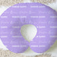 Solid Color Stacked Font Font Personalized Name Nursing Pillow Cover