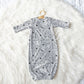 Spooky Webs Halloween Personalized Name Infant Gown