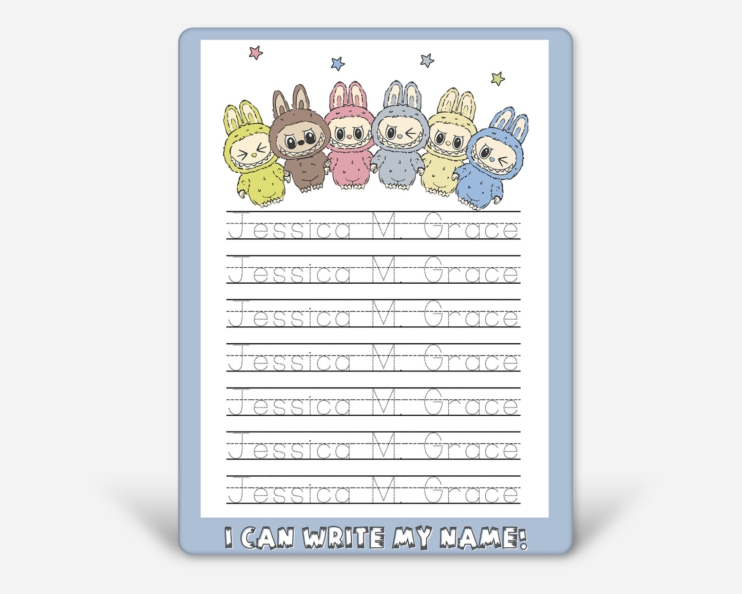 Kids Personalized Whiteboard | Labubu Name Board
