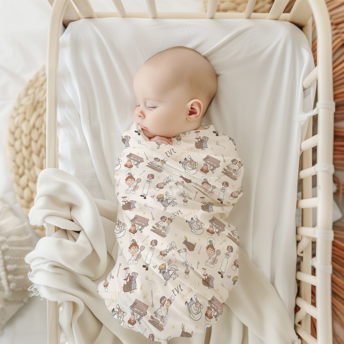 Remi Personalized Name Swaddle