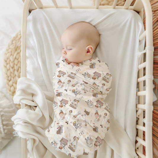 Remi Personalized Name Swaddle