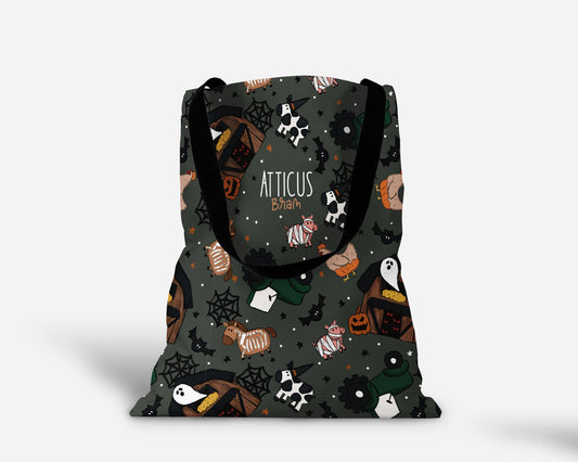 Barnyard Boos Personalized Oversized Trick Or Treat Bag