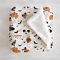 Boo Crew Halloween Personalized Minky Blanket