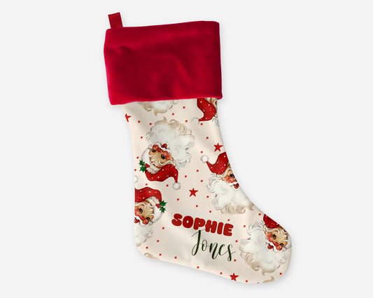 Old Saint Nick Personalized Christmas Stocking