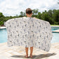 Spooky Scary Skeletons Halloween Personalized Beach Towel