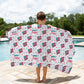 Land Of The Free Personalized Kids Beach Towel 30 X 60