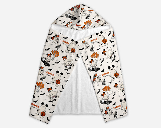 Boo Crew Halloween Hooded Towel