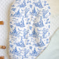 Tale As Old As Time Blue Toile Personalized Lounge Cover - Fits "Snuggle Me"