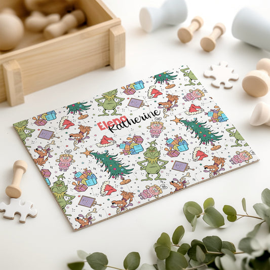 Mean But Merry Christmas Personalized 30 Piece Puzzle