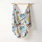 Storybook Pooh Personalized Name Swaddle Blanket