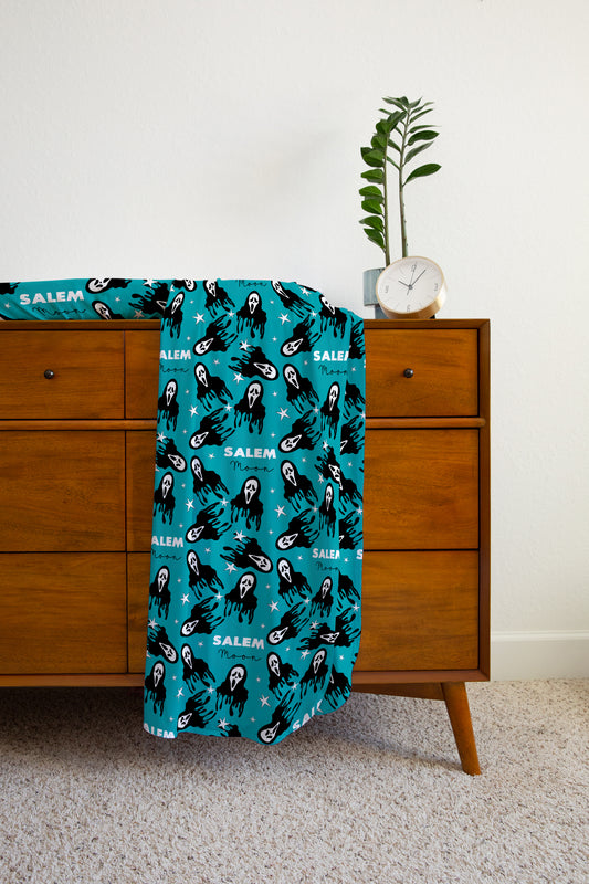 Don't Hang Up Halloween Personalized Name Swaddle