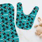 Don't Hang Up Halloween Personalized Name Burp Cloth & Bib
