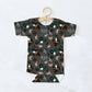 Barnyard Boos Halloween Personalized Name Baby Bodysuit
