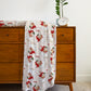Old Saint Nick Christmas Personalized Name Swaddle Blanket