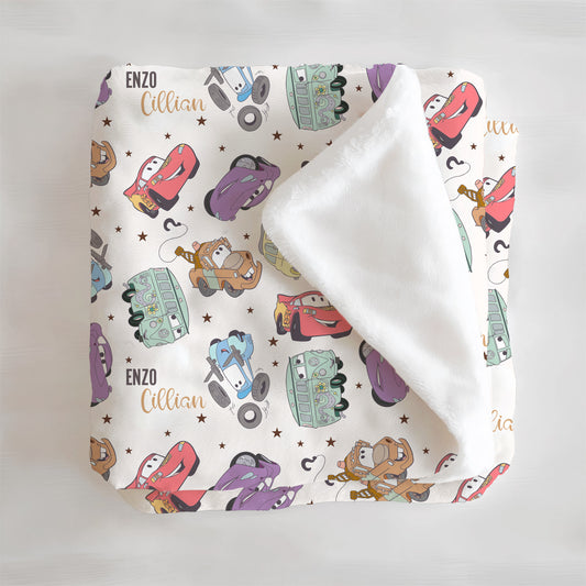Mater & Friends Personalized Minky Blanket