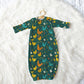 Cluck & Bloom Personalized Name Infant Gown