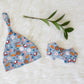 Take Me Out To The Ballgame Personalized Name Knotted Newborn Hat & Bow Headband