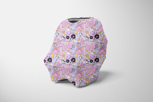Farm Buddies Personalized Multi Use Cover | Pink