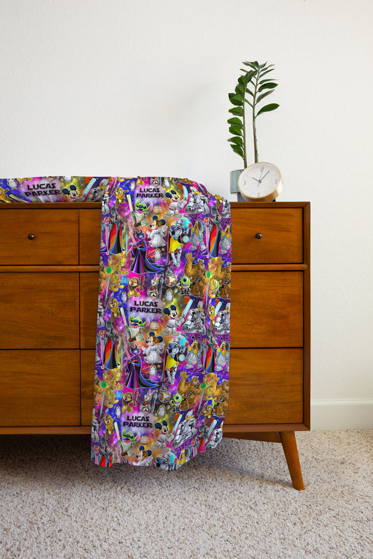 Magical Force Personalized Name Swaddle