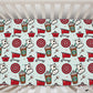 Carts & Coffee Personalized Crib Sheet