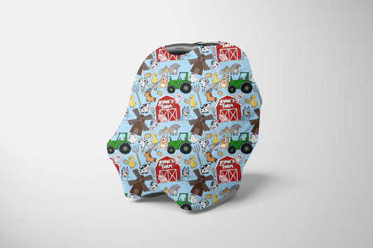 Farm Buddies Personalized Multi Use Cover | Blue
