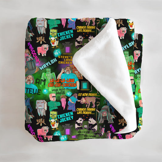 Chicken Jockey Personalized Minky Blanket