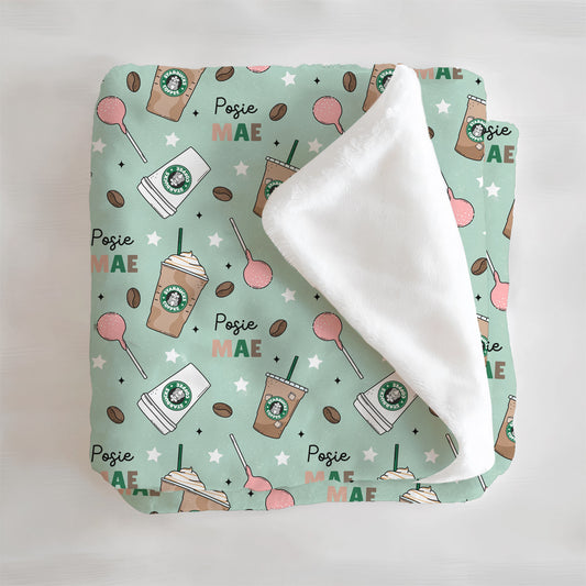 Cocoa & Cake Pops Personalized Minky Blanket