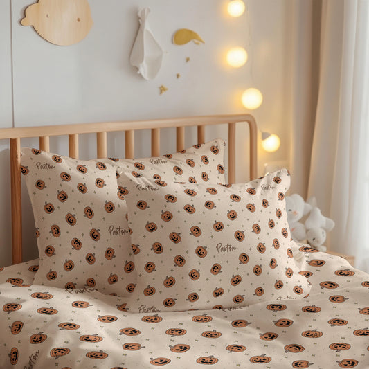 Pumpkins Halloween Build Your Own Personalized Twin Bedding Set – Sheets & Pillowcase Options
